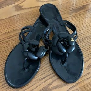 Designer inspired jelly flip flops